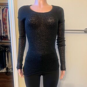 Converse One Star Black Knit Top. Size S. Great Fit.